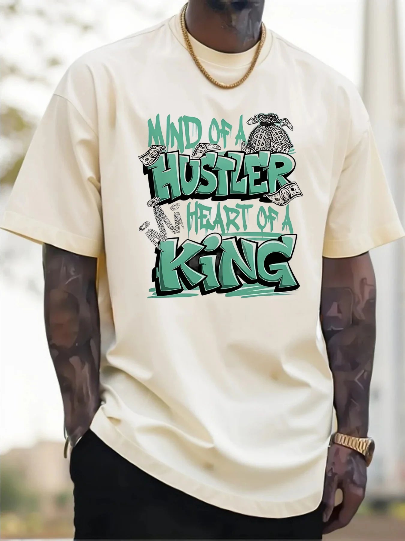 T-shirt Mind of a Hustler Heart of a King