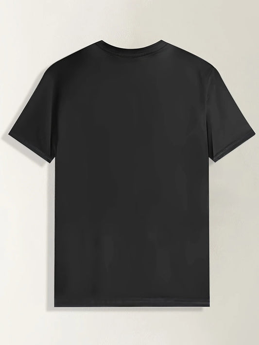 Crew Neck T-Shirt, 100% Polyester Knit