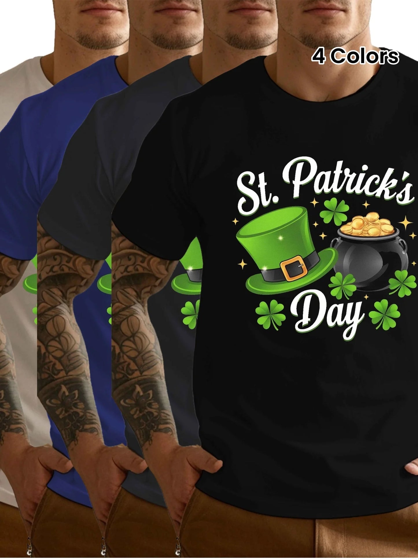 St. Patrick's Day Leprechaun Hat & Shamrock Design