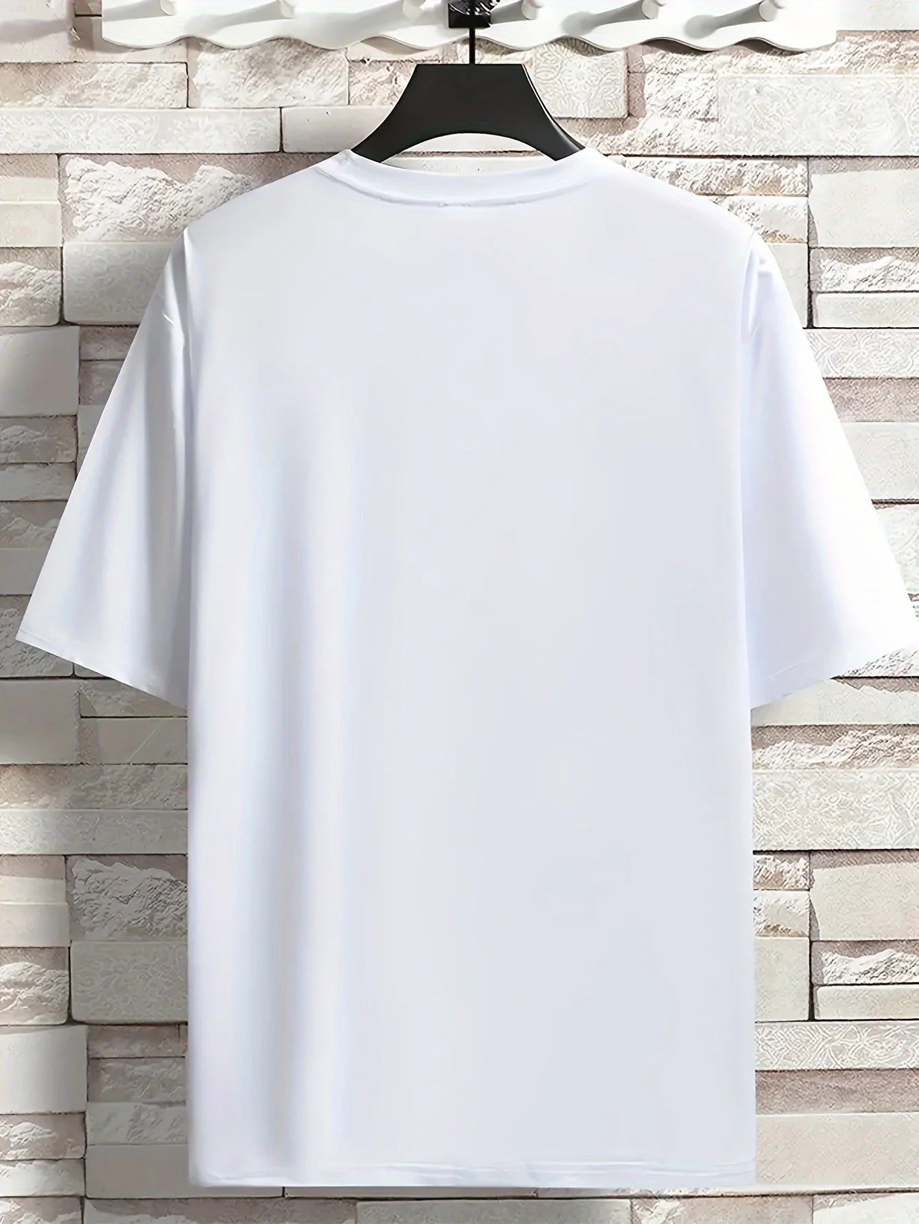 Plus Size Men's Casual T-Shirt with Print