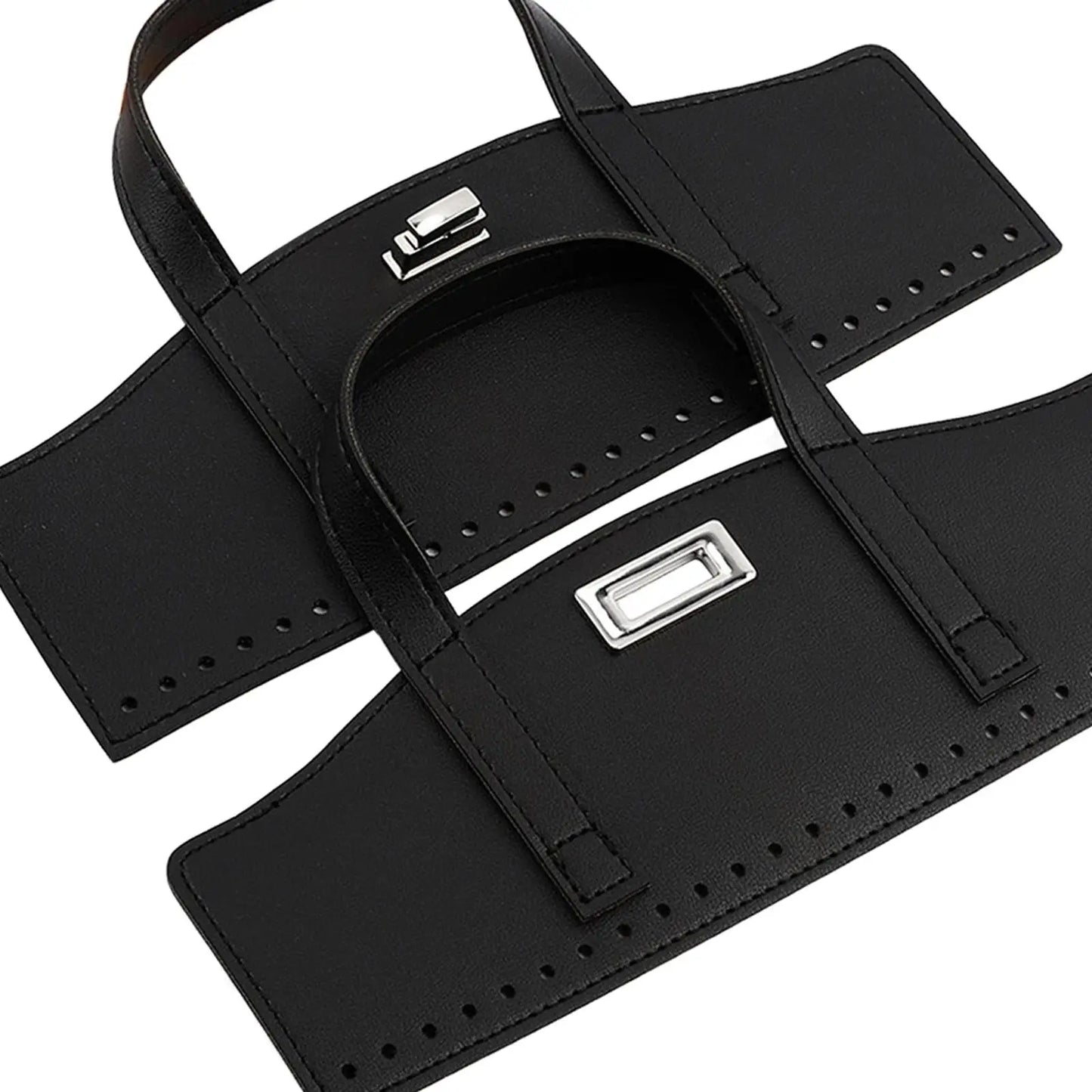 Leather Bag Straps with Clasp for Making Purse