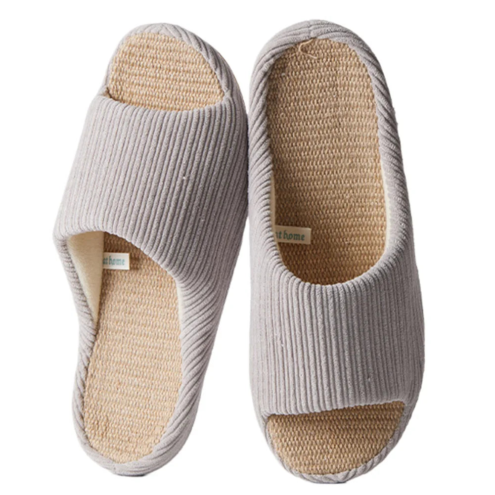 Gray 38-39 only Unisex House Slippers Corduroy