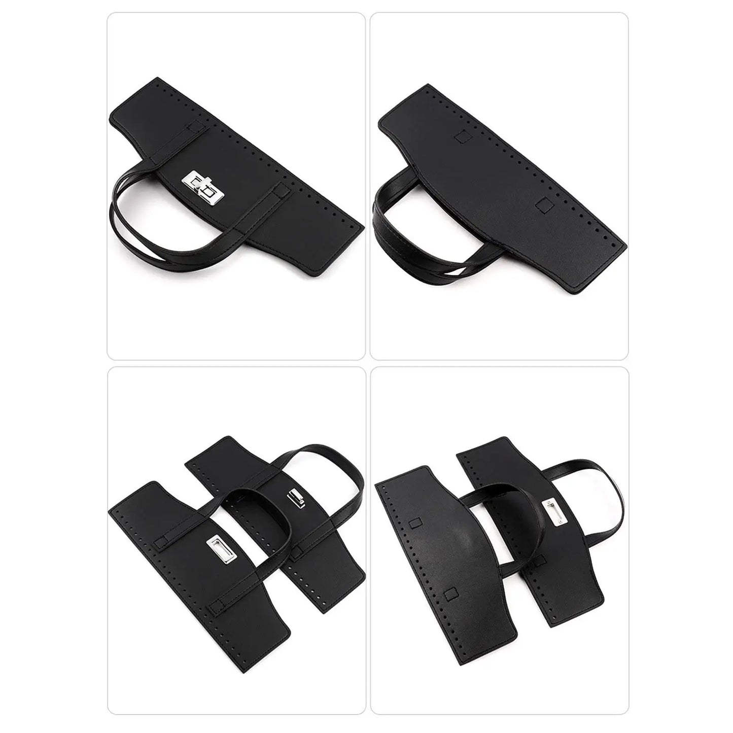 Leather Bag Straps with Clasp for Making Purse
