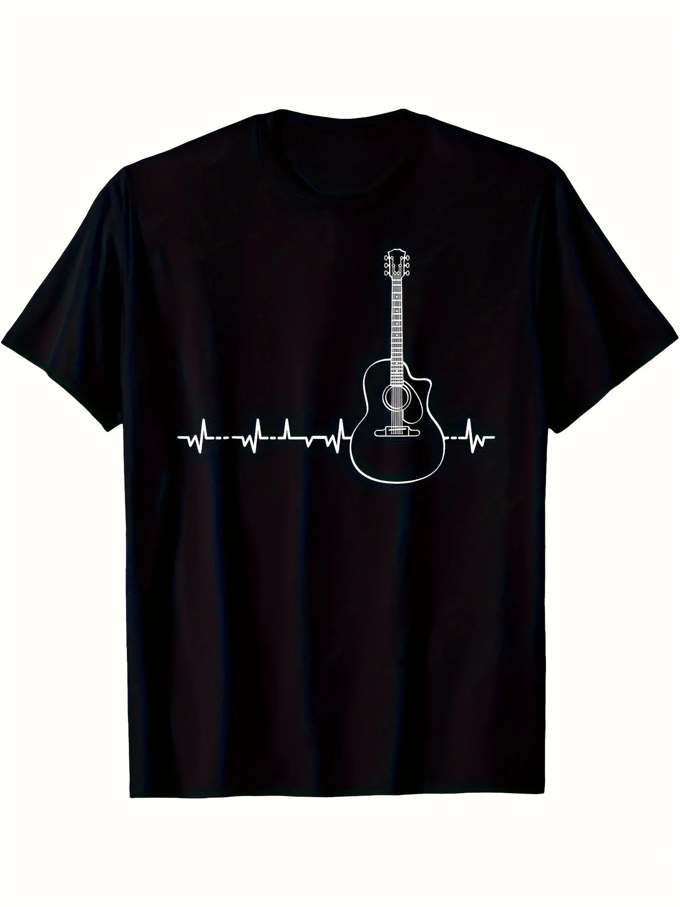 Guitar Heartbeat Pulse - Musical Theme T-Shirt