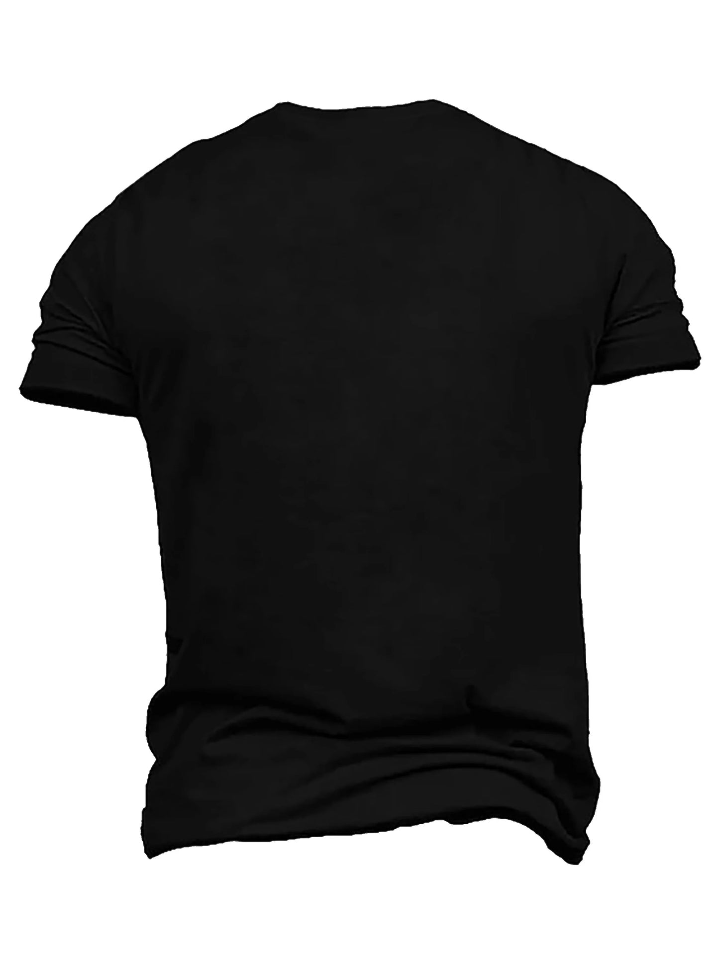 Plus Size Men's Casual T-Shirt with Print