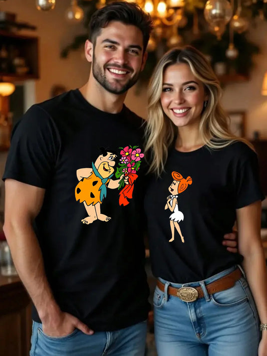 Couples Pattern T-shirts S XXXL Sold Individually