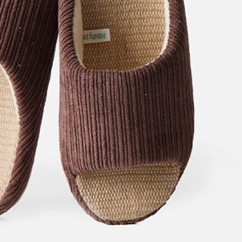 Gray 38-39 only Unisex House Slippers Corduroy