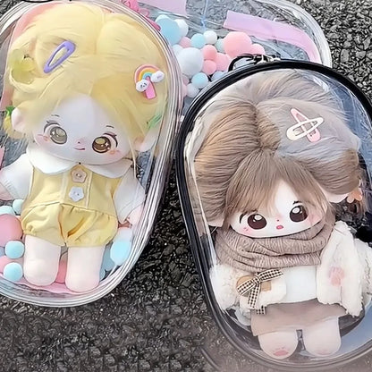 20cm Plush Doll Display Out Bag Transparent