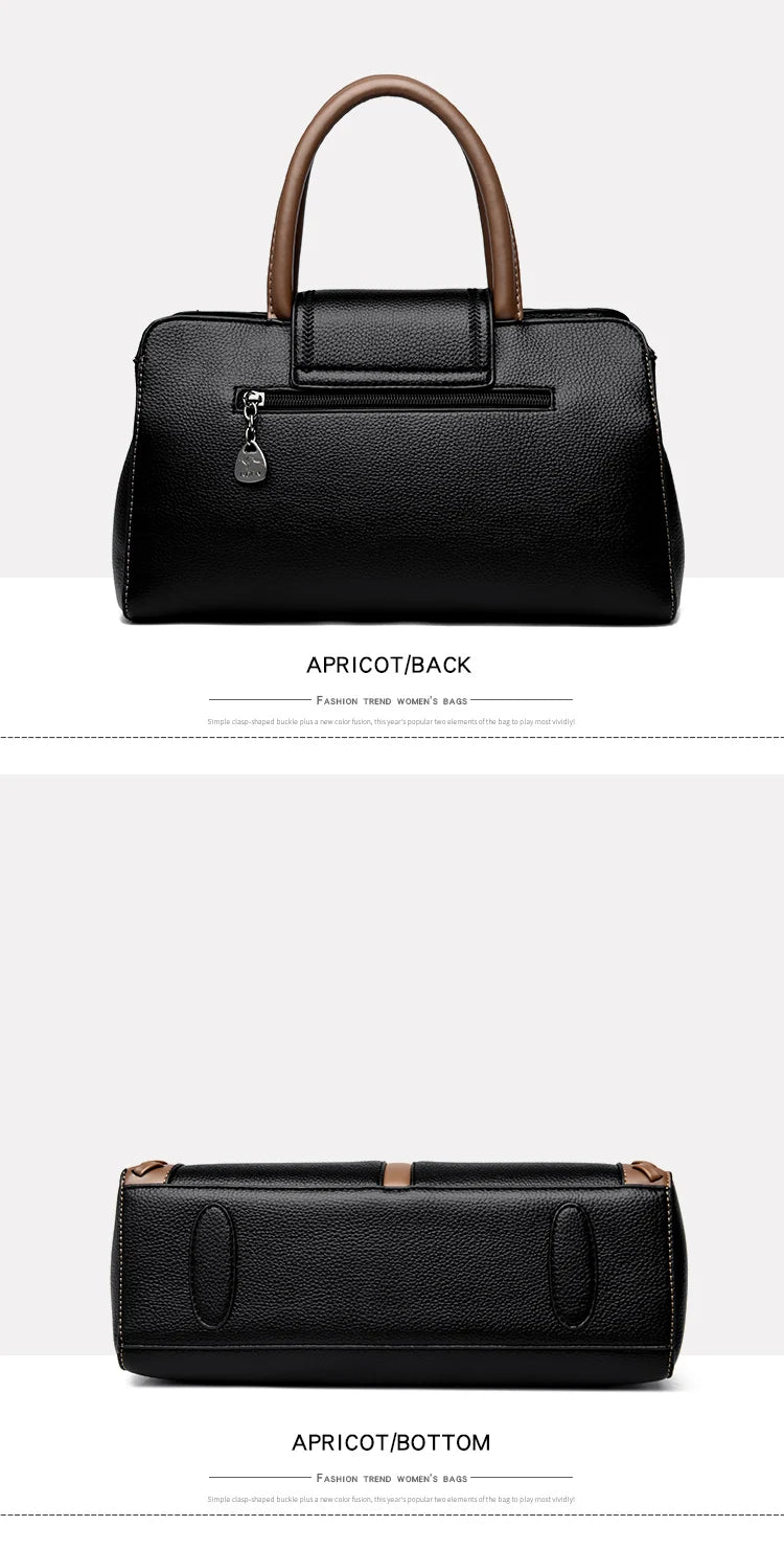 Fashion Large Capacity Leather Handbag