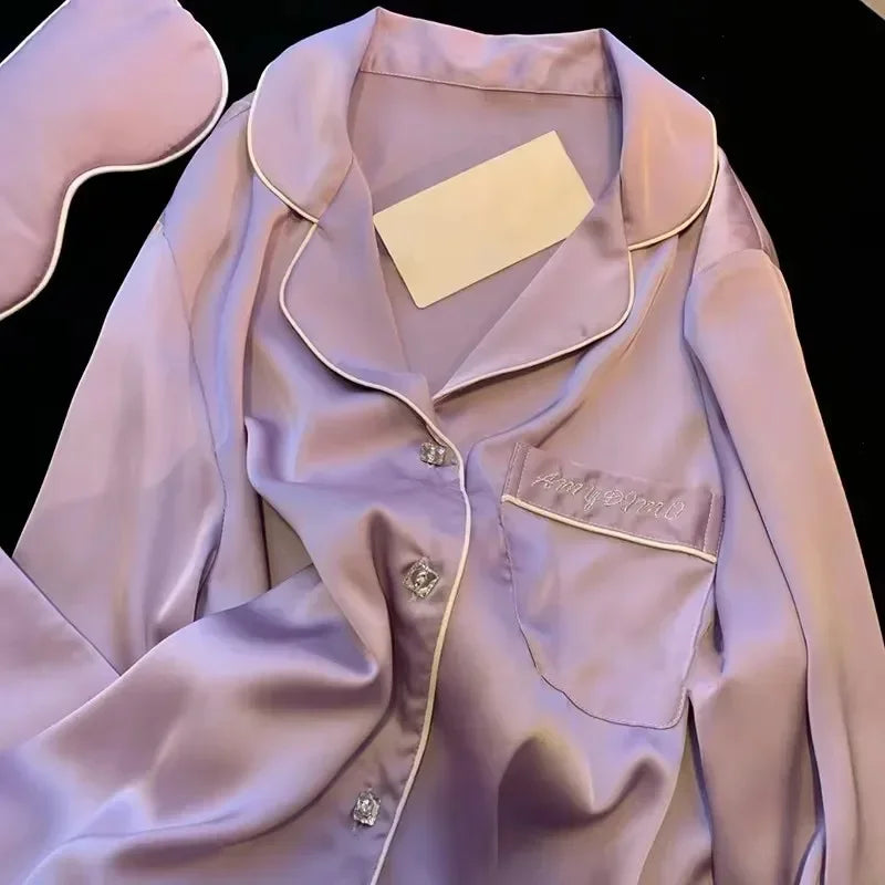 High Quality Ice Silk Light Luxury Pajamas