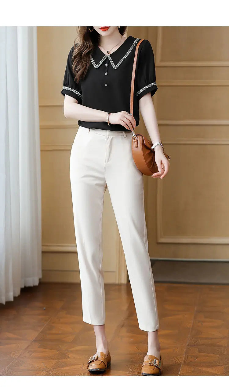 For office Clothing  Short Sleeve New 2025