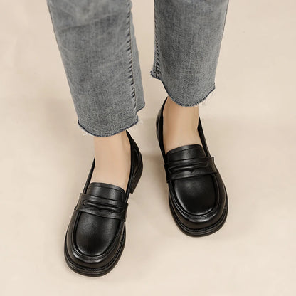 Women's Casual Leather Loafers Slip On