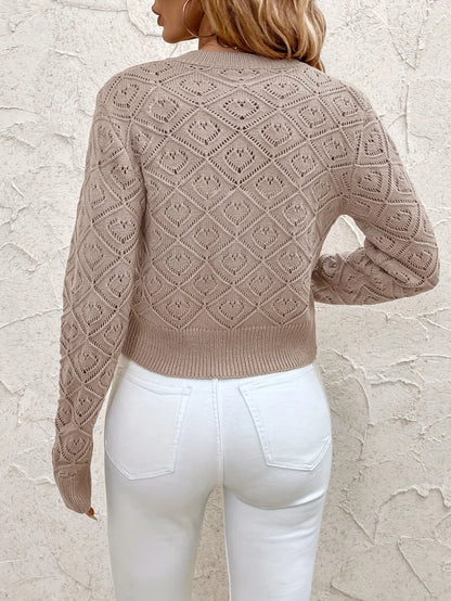 Woman Sweater Knit Cardigan