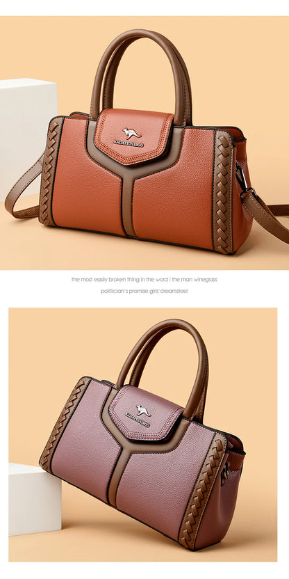Fashion Large Capacity Leather Handbag