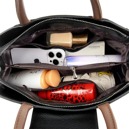 Fashion Large Capacity Leather Handbag