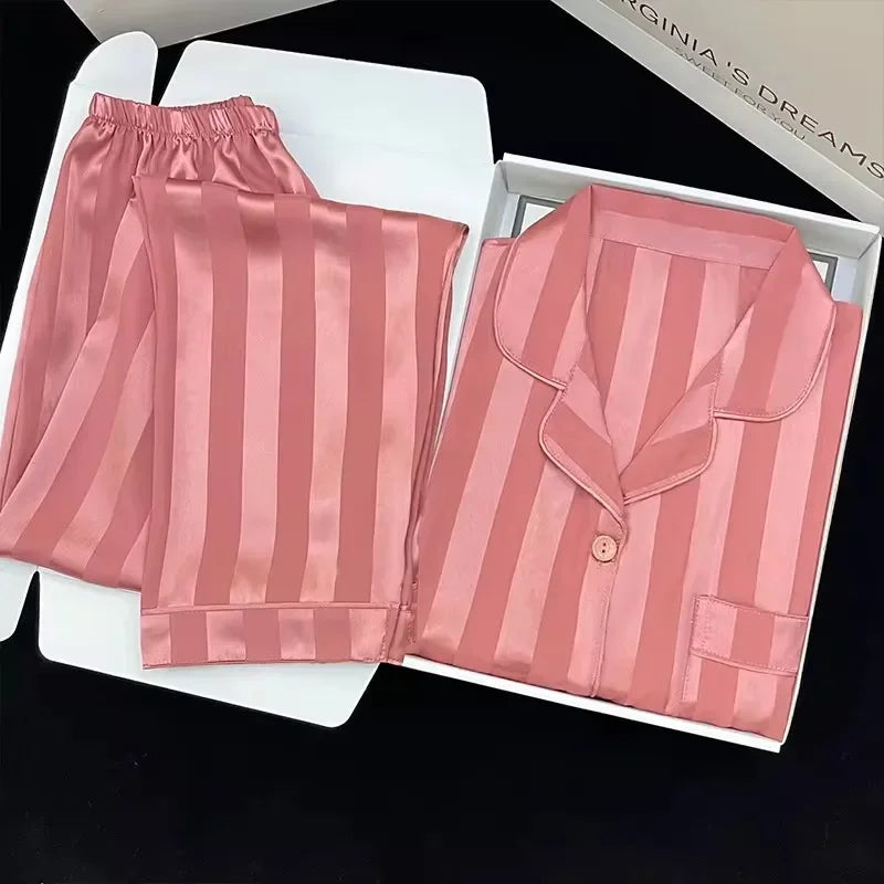 High Quality Ice Silk Light Luxury Pajamas