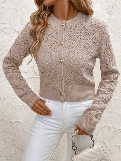 Woman Sweater Knit Cardigan