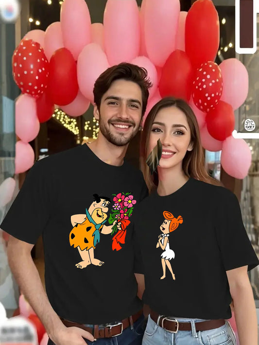 Couples Pattern T-shirts S XXXL Sold Individually