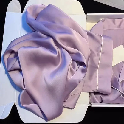 High Quality Ice Silk Light Luxury Pajamas