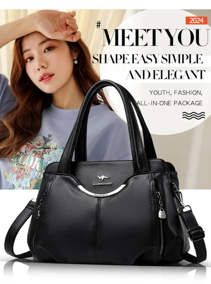 Luxury Handbags Women Soft Leather