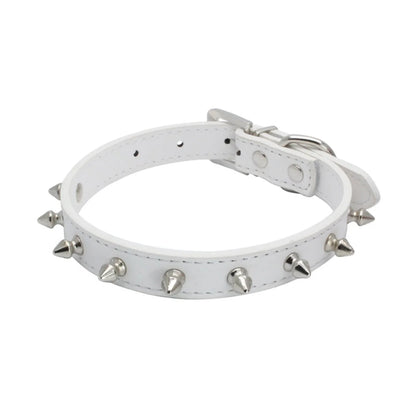 Cool Cat Dog Collar Leather Spiked Studded Collars