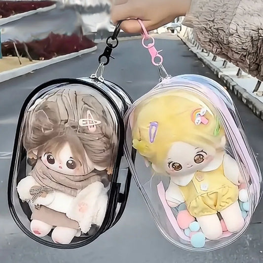 20cm Plush Doll Display Out Bag Transparent