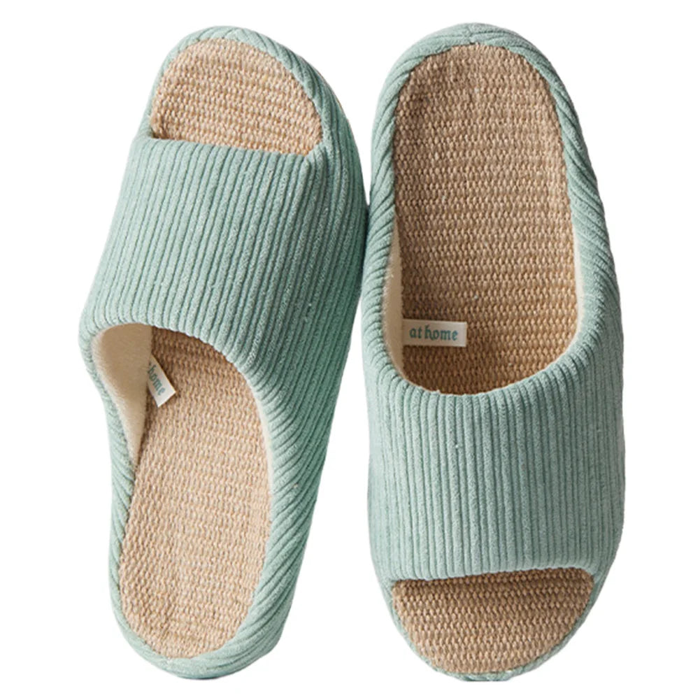 Gray  38-39 only Unisex House Slippers Corduroy