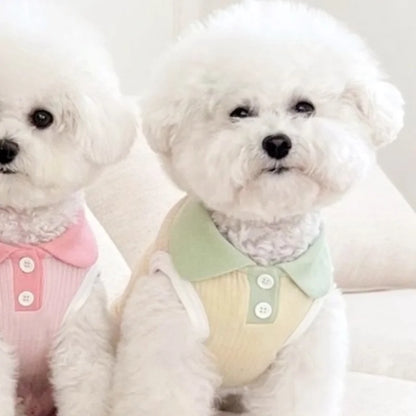 Polo Shirt Dog Cat Clothes Breathable Vest