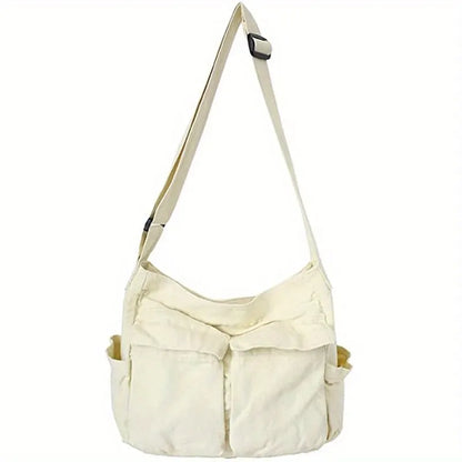 Vintage Canvas Shoulder Crossbody Tote Bag
