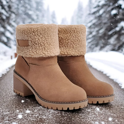 Snow Boots Women Platform Block Chunky