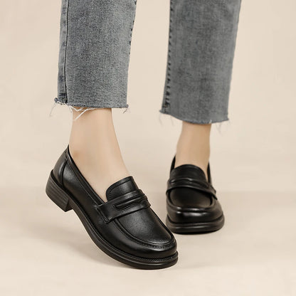 Women's Casual Leather Loafers Slip On