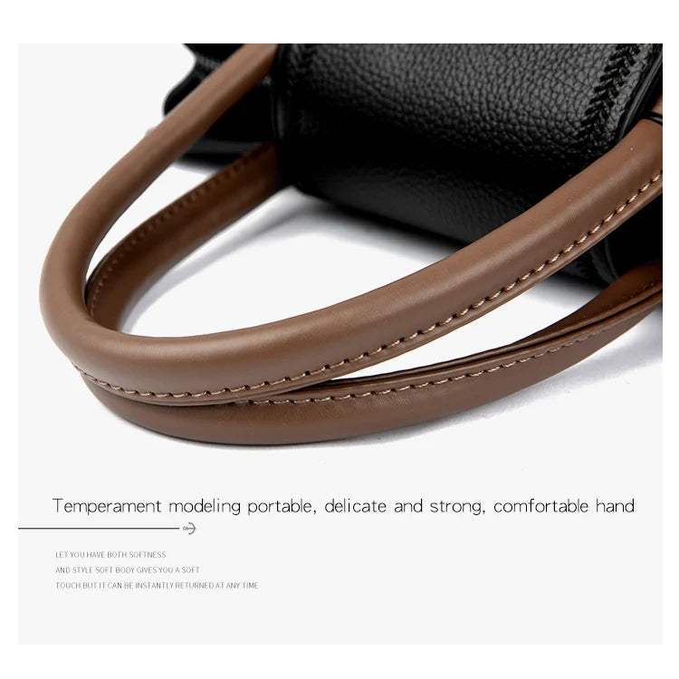 Fashion Large Capacity Leather Handbag