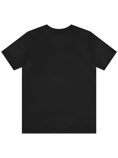 Stretch Round Neck Moon Pattern T-shirt