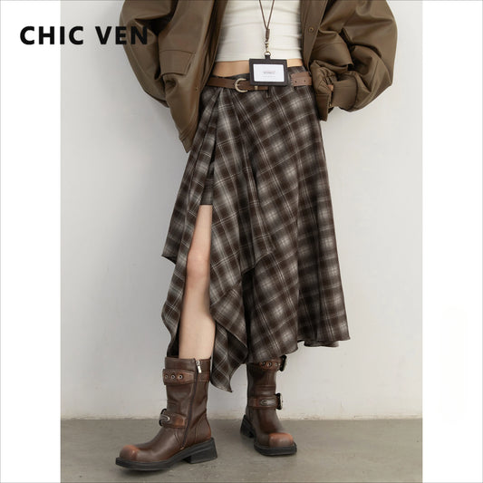 Skirts A-Line Loose High Waist