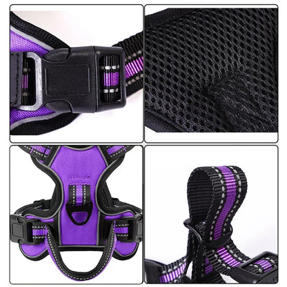 Adjustable Nylon Dog Harness Vest No Pull