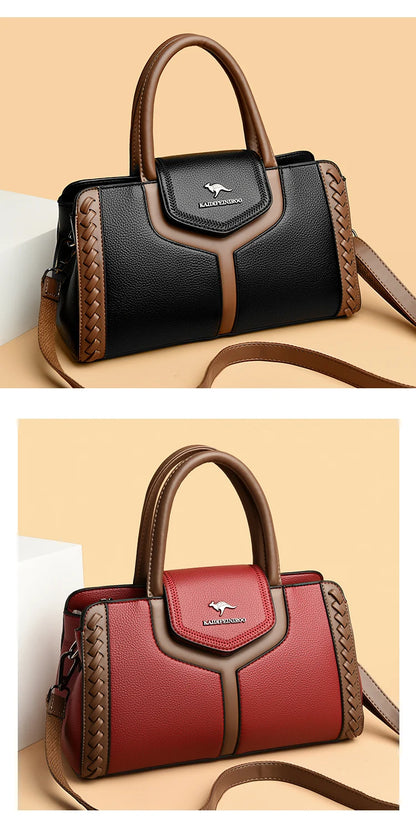 Fashion Large Capacity Leather Handbag
