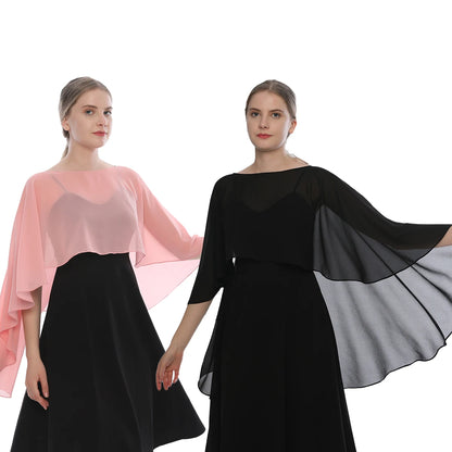 Chiffon Shawl Solid Color