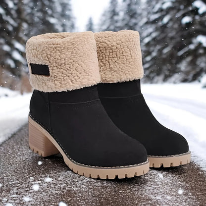 Snow Boots Women Platform Block Chunky