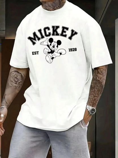 Disney Mickey Mouse Print Short Sleeve T-Shirt