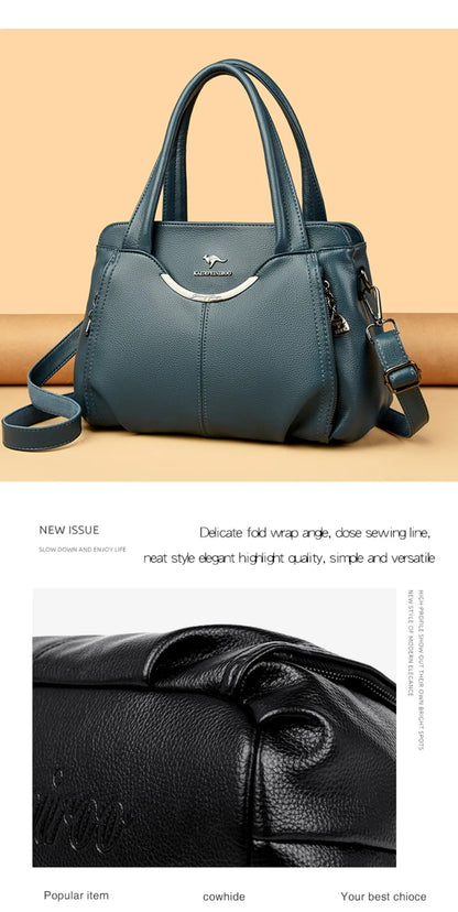 Luxury Handbags Women Soft Leather