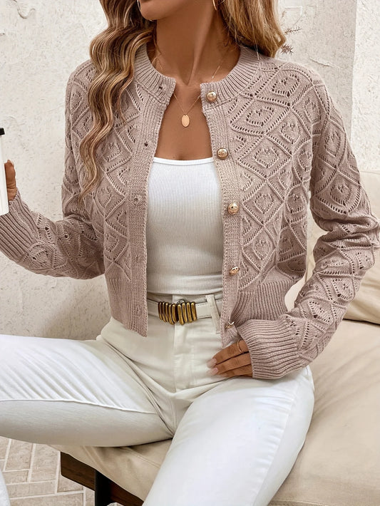 Woman Sweater Knit Cardigan