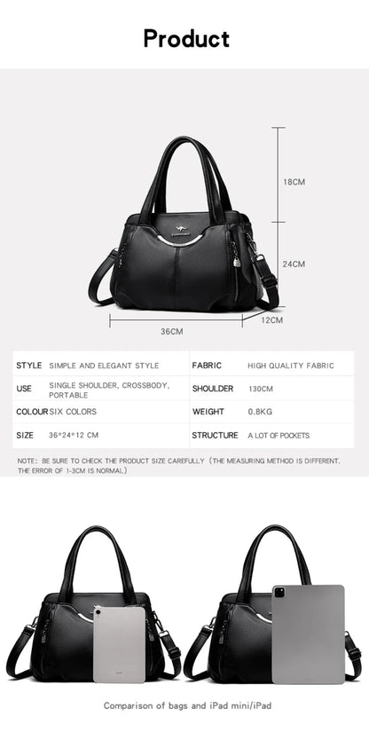 Luxury Handbags Women Soft Leather