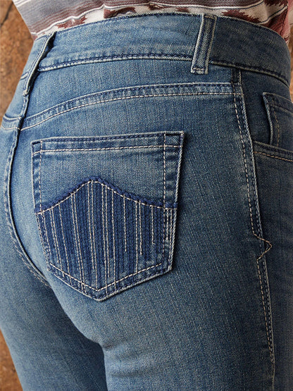 Vintage Bottom Flare Leg Women's Jeans,