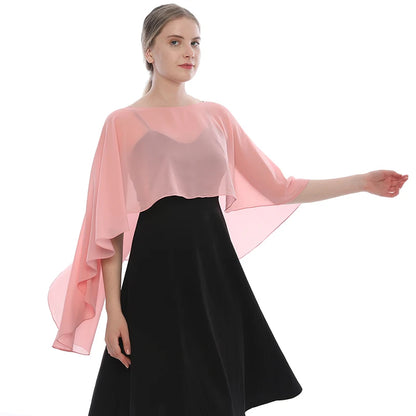 Chiffon Shawl Solid Color