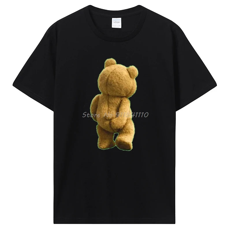 Ted Bear Scratching T Shirt Oversized