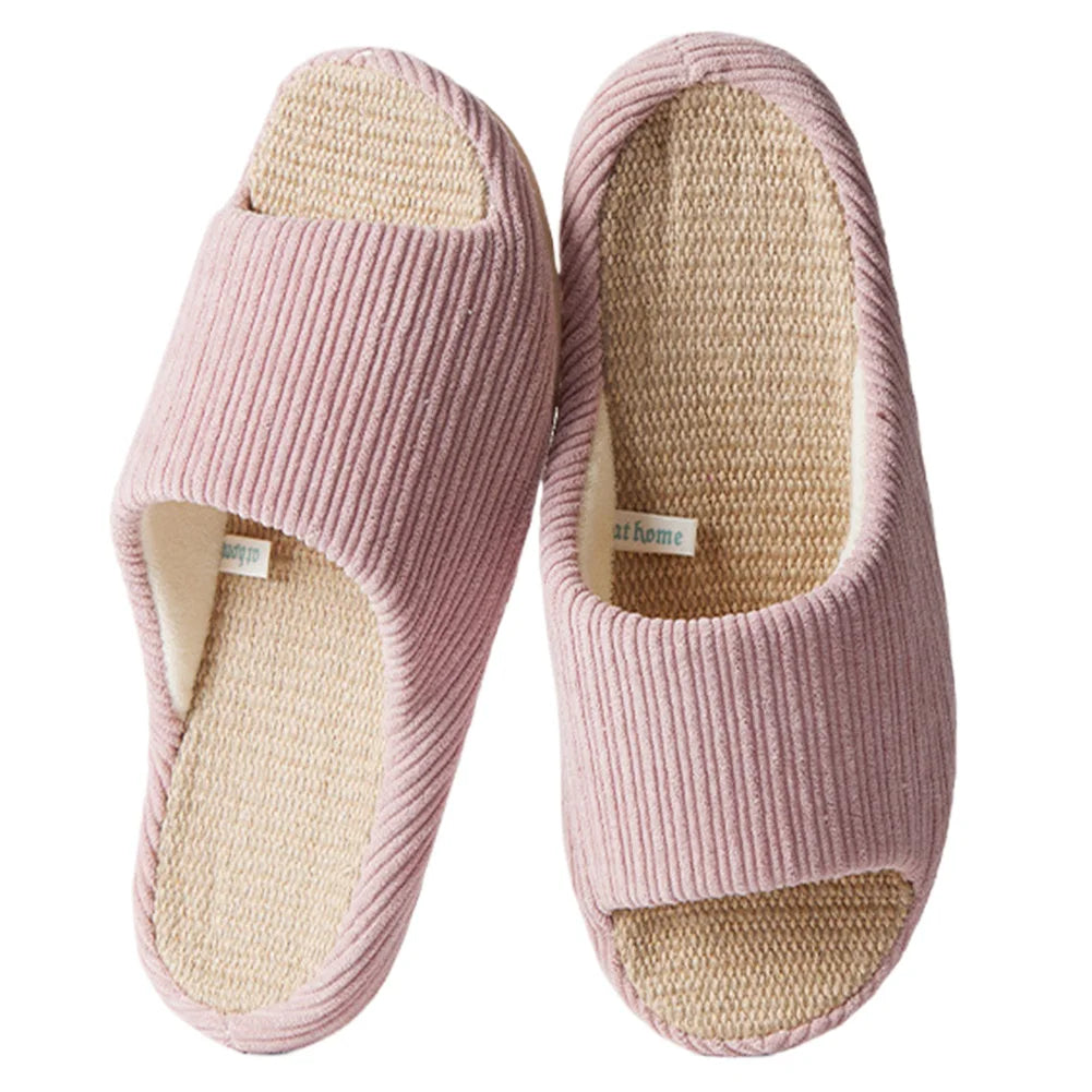 Gray  38-39 only Unisex House Slippers Corduroy