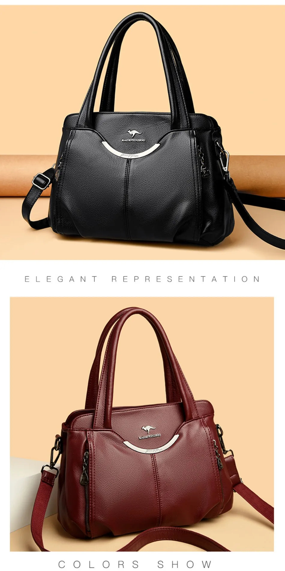 Luxury Handbags Women Soft Leather