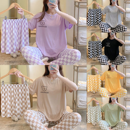 New women's three-piece pajamas homewear
