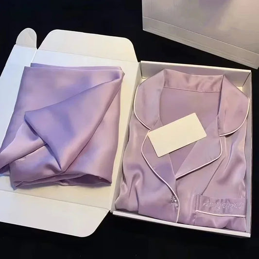 High Quality Ice Silk Light Luxury Pajamas