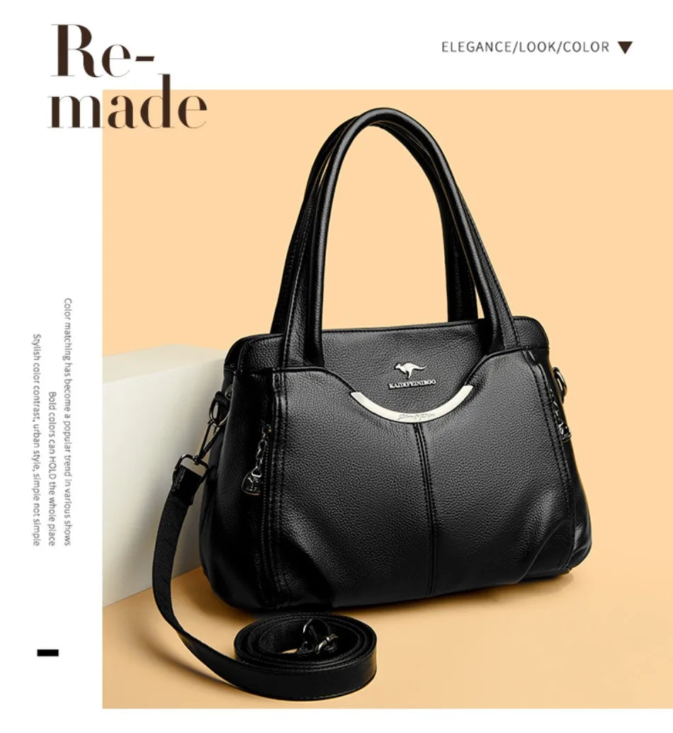 Luxury Handbags Women Soft Leather